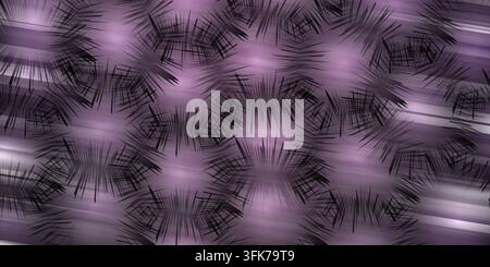 Abstract seamless pattern with spiky radial shapes in shades of purple Stock Photo