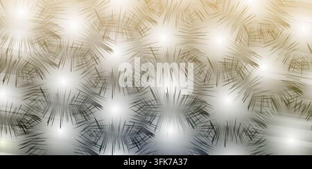 Abstract background with repeating starburst patterns in neutral beige and grey tones, creating a calm and versatile texture Stock Photo