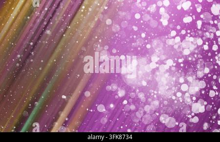 A deep purple abstract background with diagonal light streaks and soft, glowing white bokeh circles, perfect for creative digital design projects. Stock Photo