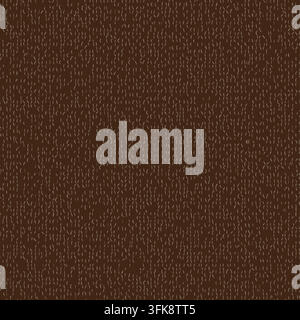 Earthy warm brown faux woodgrain texture made from tiny hand drawn strokes. Abstract seamless vector pattern background. Tonal and textured vertical Stock Vector