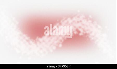 Abstract wavy pattern with grainy texture in pink and white tones, creating a dynamic and soft visual flow. Stock Photo