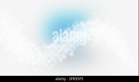 Abstract wavy pattern with grainy texture in light blue and white tones, creating a dynamic and soft visual flow. Stock Photo
