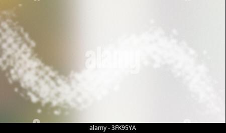 Abstract silver and metallic gradient background with a wavy pattern of white dotted texture and soft lighting effect. Stock Photo