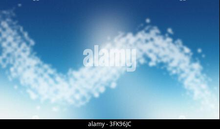 An abstract blue background featuring a wavy texture of soft white dots and grainy gradients. Stock Photo