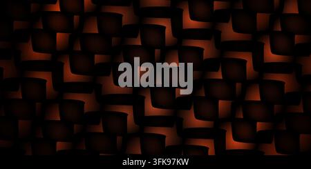 A dark and moody abstract pattern featuring overlapping geometric shapes in warm shades of brown and black creating a textured effect. Stock Photo