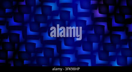 Abstract background pattern composed of dark rounded geometric shapes with vibrant glowing blue lighting illuminating from underneath. Stock Photo