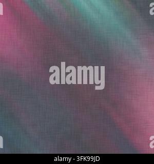 A textured fabric background showing a woven pattern with soft, diagonal light streaks in shades of pink and teal against a dark base. Stock Photo