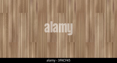 Seamless light wooden floor texture, top view vector background. Natural brown wood planks with grain pattern. Neutral beige parquet surface for interior design, old timber or laminate vertical boards Stock Vector