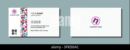 Business Card Design Simple Template Stock Vector