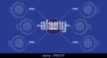 Business Infographic Outline Design Stock Vector