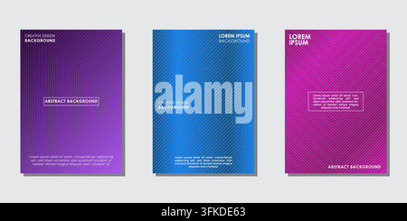 Abstract Minimal Cover Design Set Stock Vector