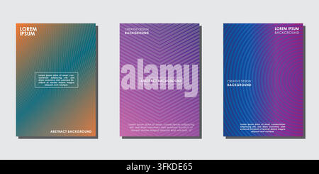 Abstract Minimal Cover Design Set Stock Vector
