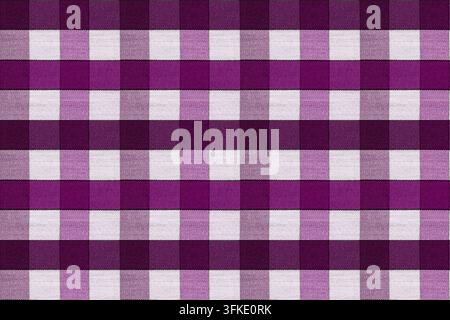 macro fabric texture cotton, cage, pink colors close up Stock Photo