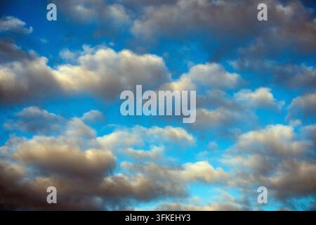 Cloud formation at dawn Stock Photo