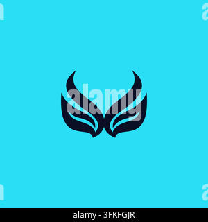Letter GG Wing Logo Vector Illustration. G Wing Icon Stock Vector