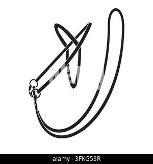 Vector flat horse bridle Stock Vector