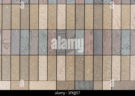 stone tile ceramic brick wall background texture pattern for 3d render and Interiors design, high resolution Stock Photo