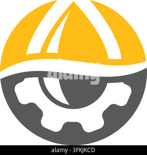 gear lubrication oil vector icon concept design template Stock Vector