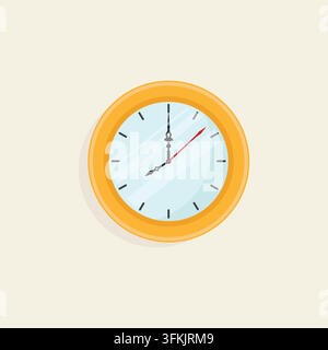 wall clock vector element design template web Stock Vector