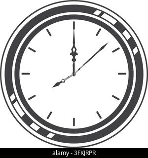 wall clock vector element design template web Stock Vector