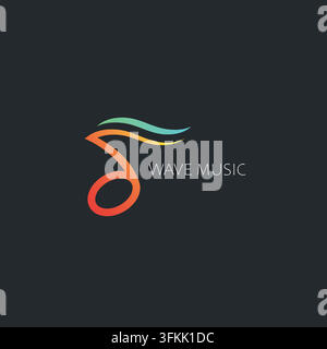 musical note icon vector design for digital music app Stock Vector