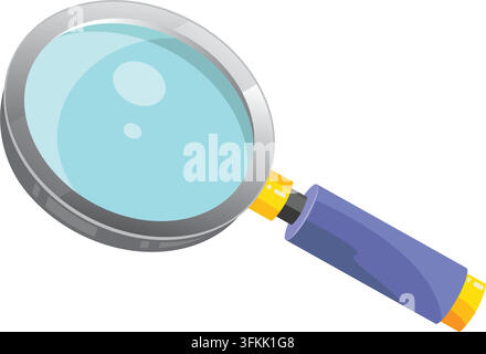 magnifying vector element design template web Stock Vector