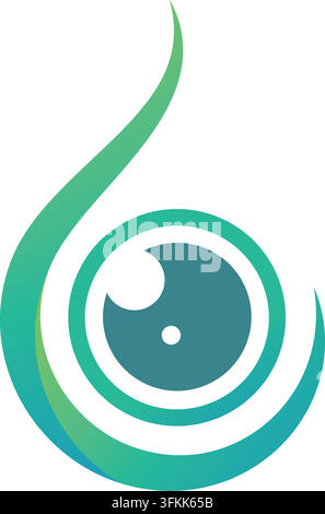 medical eye drop icon vector concept design template web Stock Vector