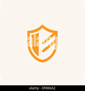 shield guard  icon vector concept design template web Stock Vector