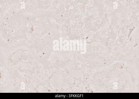 High resolution macro background view of natural beige limestone surface with subtle organic veins and textures. Ideal for design and architecture Stock Photo