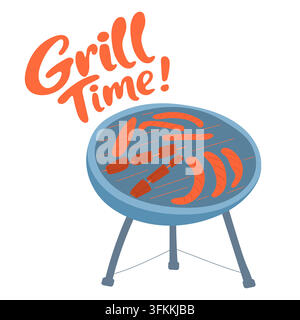 Barbecue skewers poster Stock Vector Image & Art - Alamy