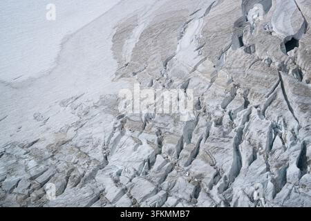 Closeup of an Ice Glacier Stock Photo
