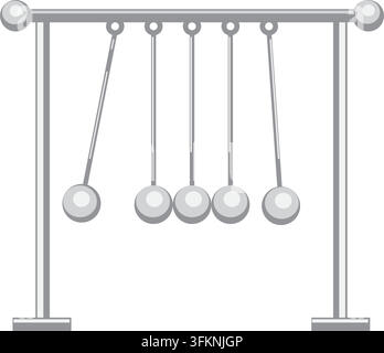 Newtons cradle icon vector element design template web Stock Vector