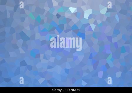 Soft blue mosaic background with abstract stained glass texture and geometric pattern for design Stock Photo
