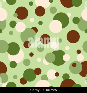Colorful Polka Dots Seamless Pattern Design Vector Stock Vector