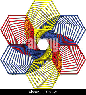 golden ration fibonacci pattern for logo icon background web graphic tattoo. vector illustration. Stock Vector