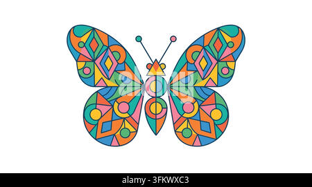 Dragonfly logo vector illustration, minimalist insect silhouette concept Stock Vector