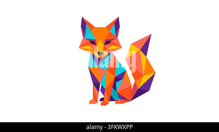 urious wolf mascot logo vector, aggressive alpha werewolf esport design Stock Vector
