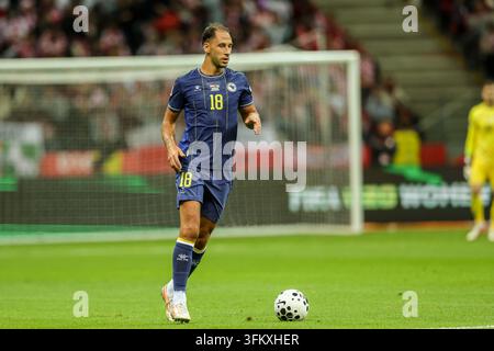 Peg Examples Nikola Katic (Bosnia and Herzegovina) seen in action during UEFA ...