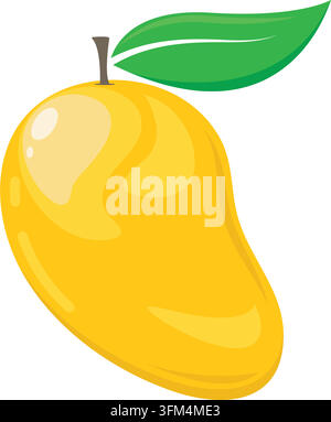 mango fruit icon vector logo design template web Stock Vector