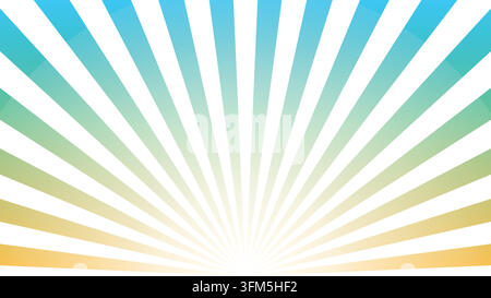 Abstract Radial Sunburst Background with Geometric Light Rays, Colorful Burst Pattern and Dynamic Radiating Lines Stock Vector