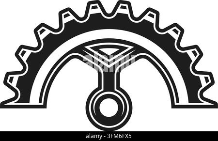 M letter gear logo icon vector concept design template web Stock Vector