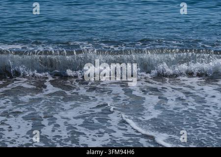 Sea wave close up in Sardinia, Italy Stock Photo