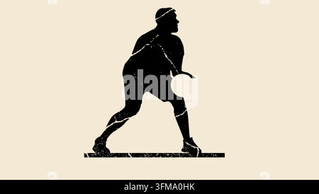 man play basketball, black vector silhouette Stock Vector