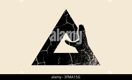 Snake devouring itself, black isolated vector silhouette Stock Vector