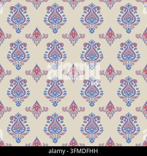 Hand-drawn Seamless Soft Cream Abstract Pattern for Modern Home Textile ...