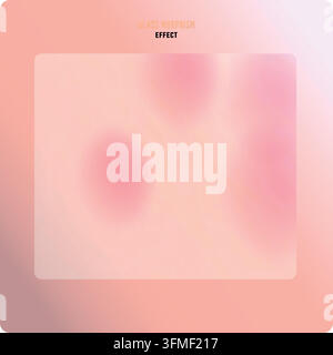 Modern background with glass morphism vector effect. Transparent glass card design. Glassmorphism trend style. Abstract banner with colored, white Stock Vector