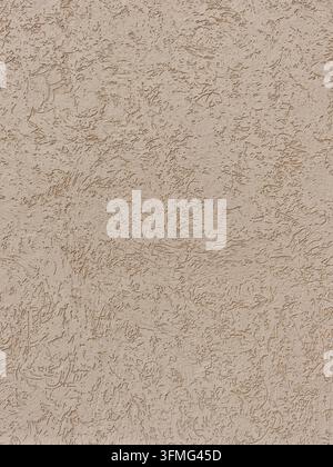 Stucco wall presenting a rough textured surface. Beige plaster creating an abstract background material for design Stock Photo