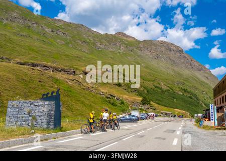 France, Savoie, Vanoise Regional Park, Mont Cenis pass road Stock Photo