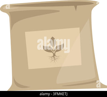 plant fertilizer sack vector element design Stock Vector