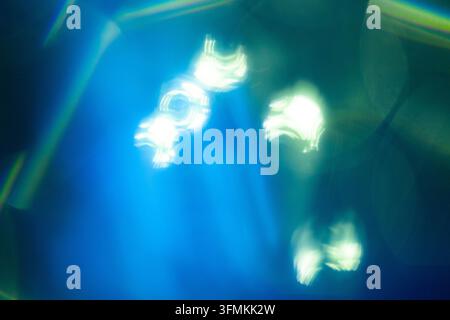 Abstract textures in cool light liquid background. Gradient mesh effect bright color blend. Blurred and defocused Stock Photo
